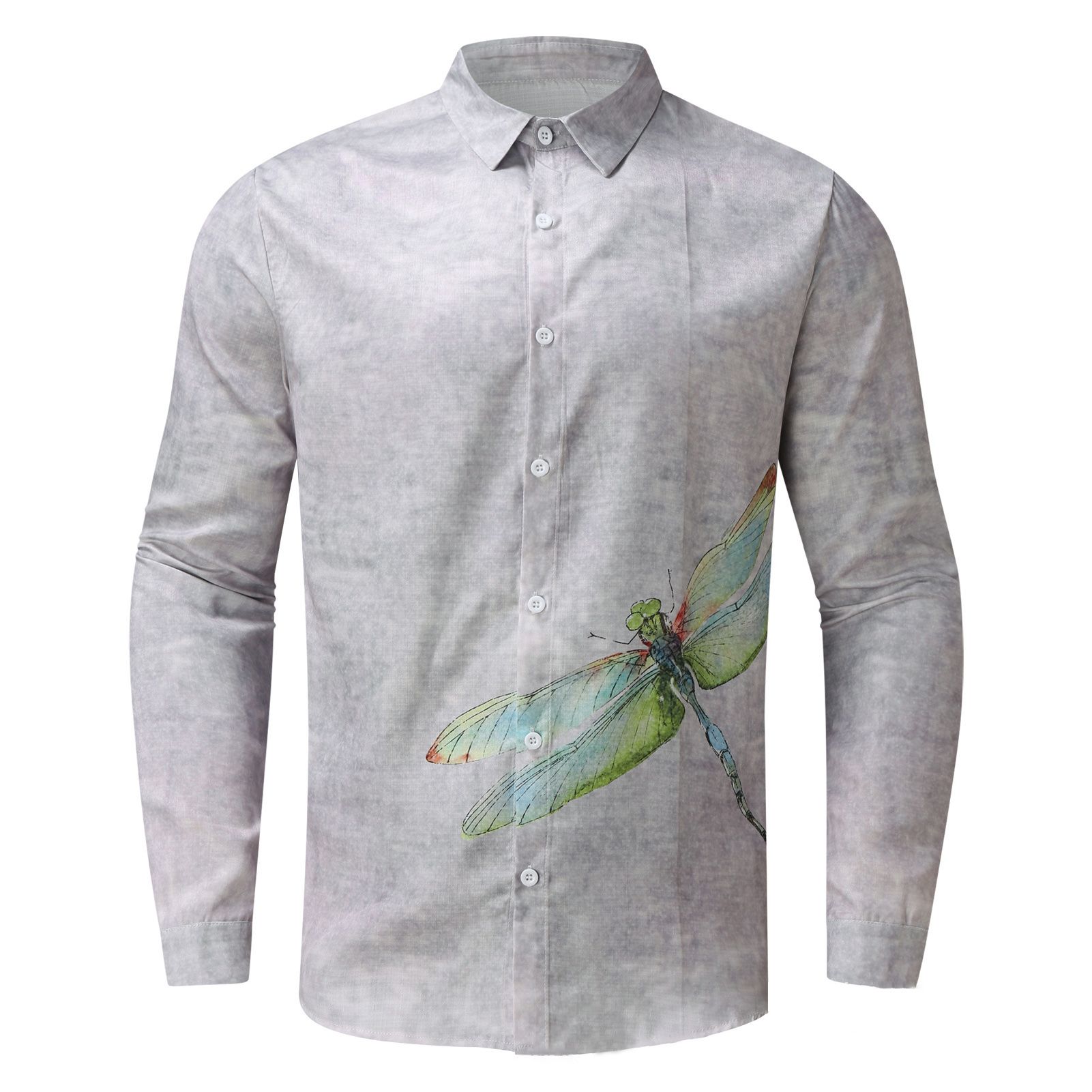 Loose Shirt Long Sleeve Temperament Turndown Collar Shirt