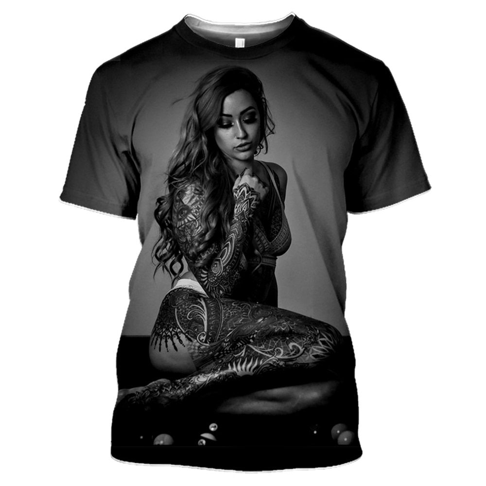 Uni 3D Printed T Shirt Men Women  Goddess Harajuku T Shirts Men Fashion Casual Streetwear Hop O-neck Top Clothing