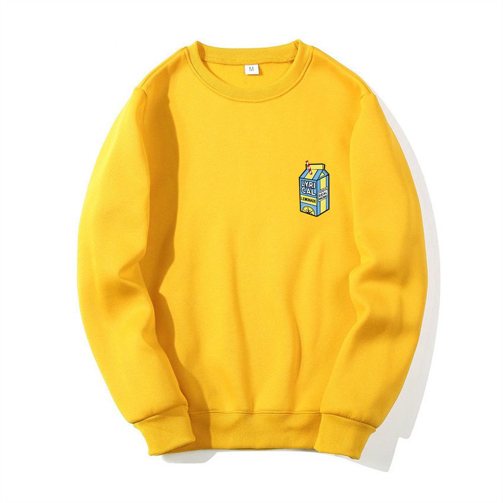 O-Neck Hoodie Sweatshirt Lyrical Lemonade Printed Fleece Men Women Autumn Winter Casual Pullover Unisex Sportswear Fashion Hoody