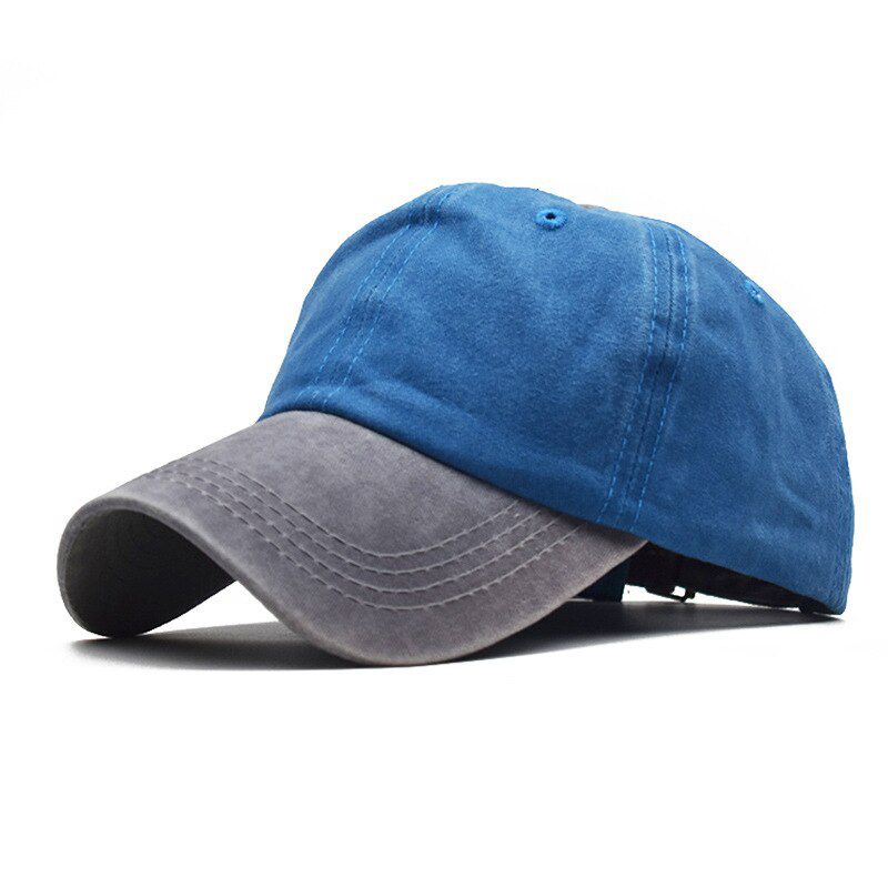 1pc Adjustable,Patchwork Color Spring Summer Baseball Cap Women Denim Hats Men Baseball Hats Cotton Outdoor Simple Vintage Visor Casual Cap