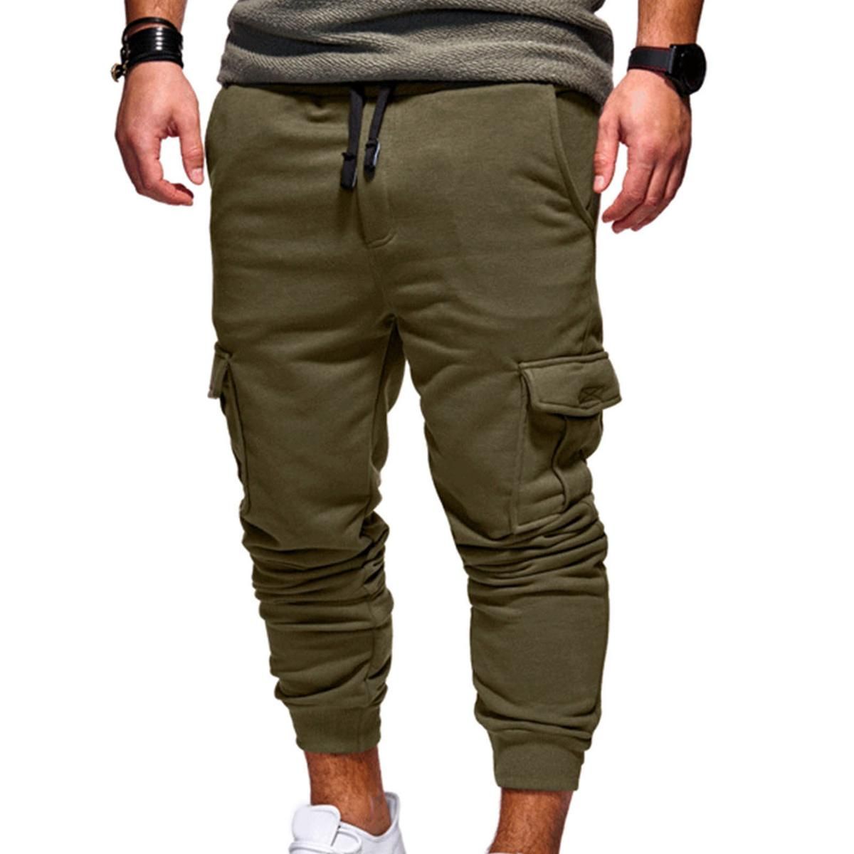 Men Pants Ankle Length Wear-resistant Men Pants