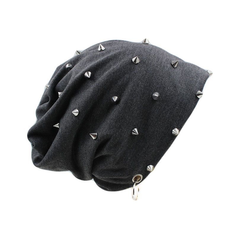 Fashion Men Women UniCasual Hat With Skull Hoop Brand Caps Winter Warm Beanies Thick  Hop Bonnet Hats