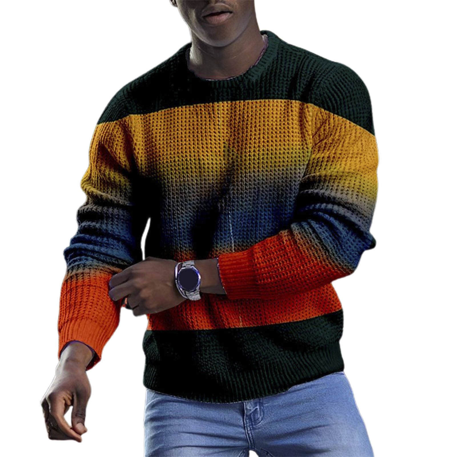 Pullover Sweatshirt Comforle Anti-shrink Thick Men Sweatshirt