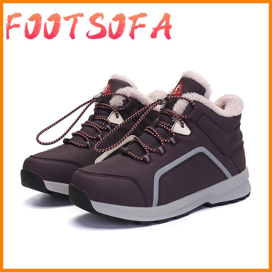 Men Boots Couple Boots Thick-soled Brushed Couple Ankle Boots Big Size 36-45 PU Men Sneakers Outdoor Walking Shoes Hombre