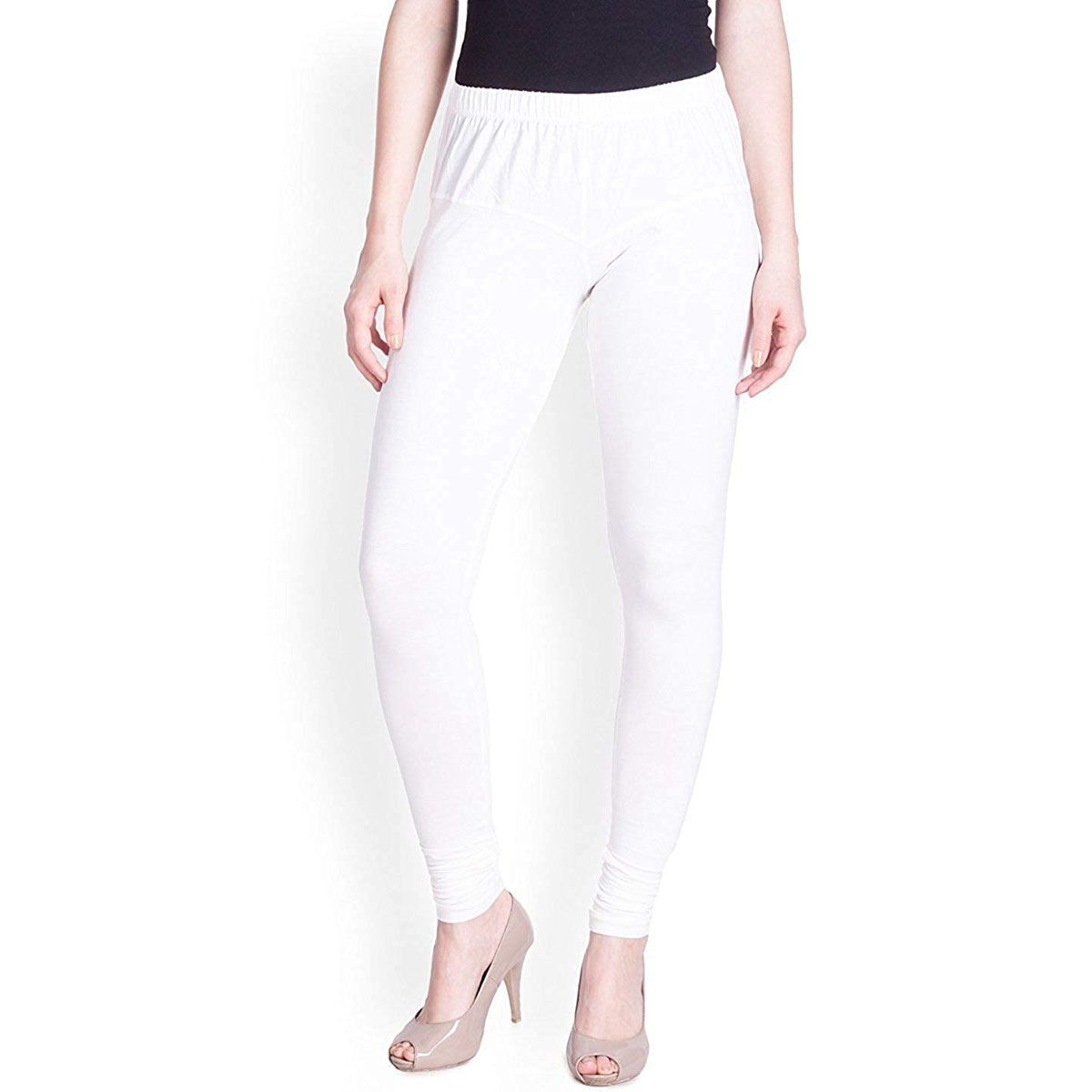 Slim Fit Leggings for Girls - White