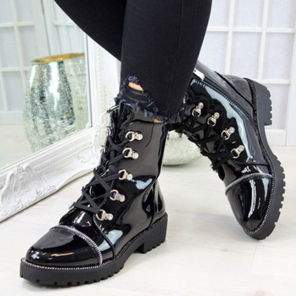 Shoes For Women  Casual Shoes ClearanceWomen Leather Knight Boots Zipper Motorcycle Boots Casual Single Shoes