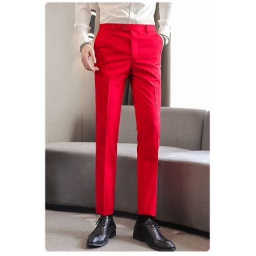 Mens Yellow Suits Pants New Design Autumn Casual Men Pants Male Pant Straight Trousers Fashion Business Pants Men Plus Size 40