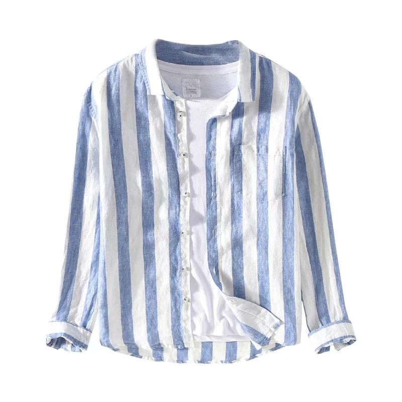 Premium_Sky Steep Full Sleeves Casual cotton Shirt for Men.