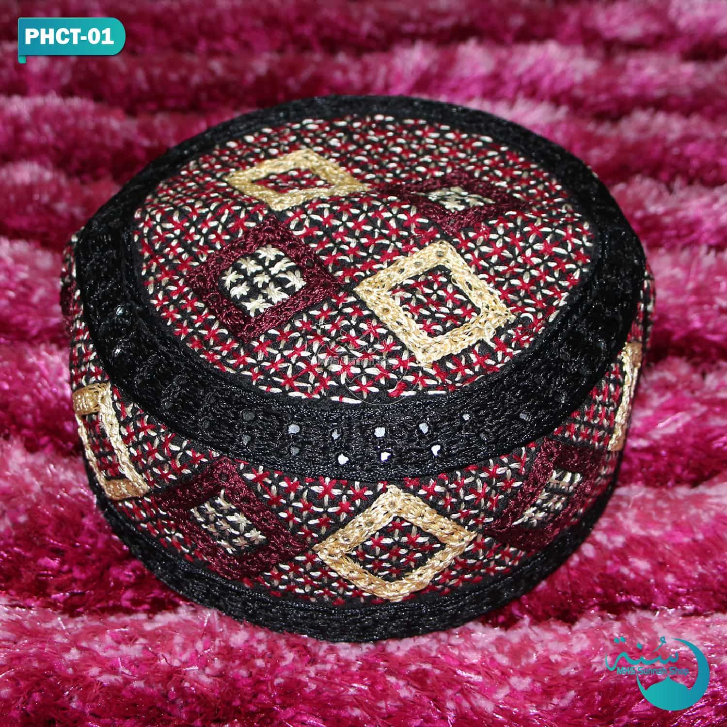 Beautiful Design & Color Islamic Items Pakistani Handi-Craft Tupi For Men - Cap - Cap For Men - Cap - Winter Cap - Cap For Men