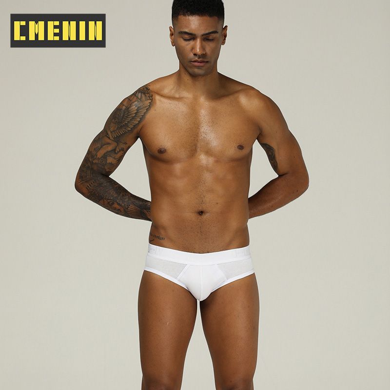 CMENIN Soft ORLVS (1 Pieces)  Men Underwear Briefs Fashion Cotton Men Underpants Brief U Pouch Breathable Innerwear Jockstrap OR209B