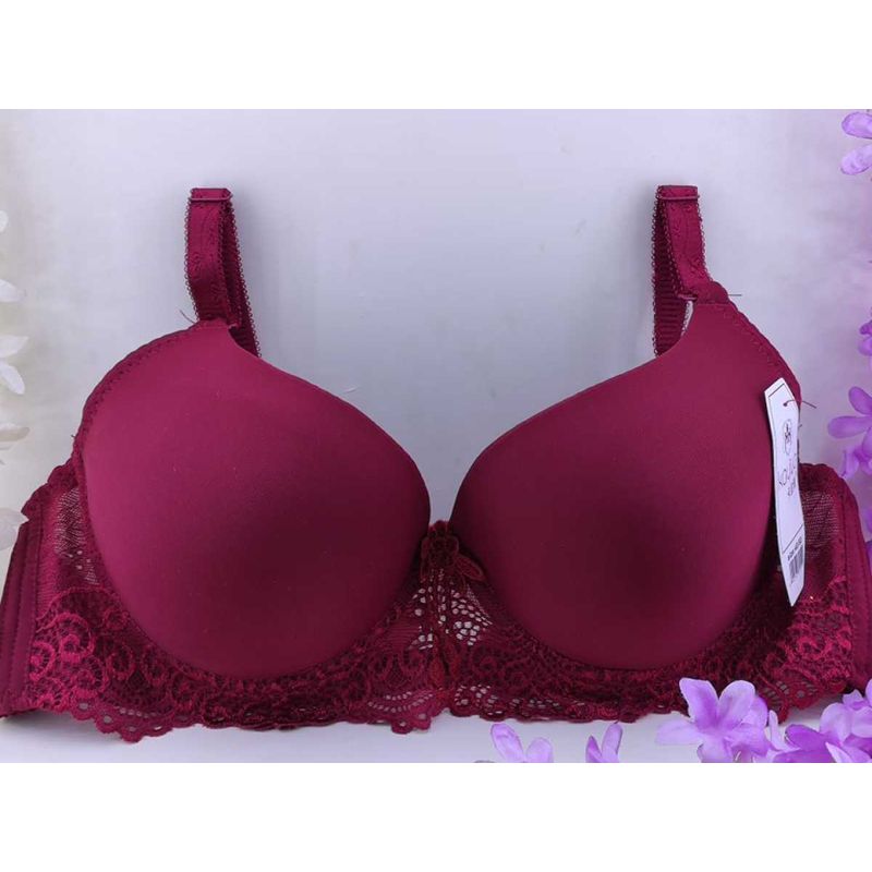 Women Exclusive Foamed Bra.(1 PCS) Brown,Sexy Women Bra Solid Vest Lace fashionable bra,Soft Comfortable Foam Bra for Women,Black,Red,Pink,Parpel,Creem,Ess.