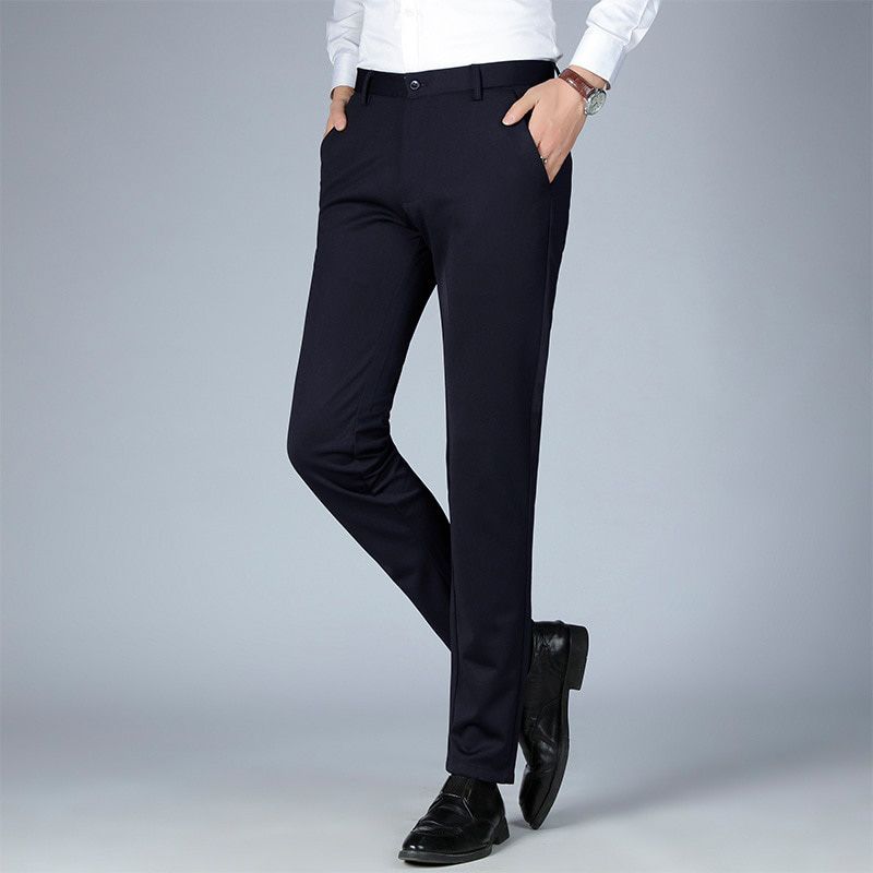 MRMT 2022  New Men's Thick Velvet Men's Trousers Stretch Business Casual Pants Men's Straight Leg Trousers Long Pants