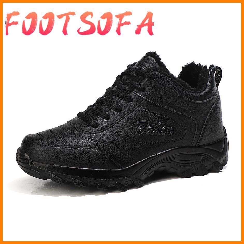 Lace Up Women Sport Sneakers Keep Warm Light Woman Tennis Shoes Platform Running Shoes Winter Large Size Women's Sports Shoe V6