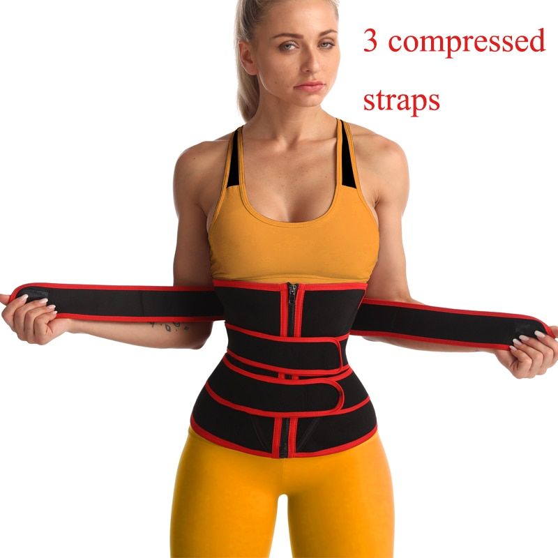 NINGWaist Cincher Belt Women Neoprene Sauna Belt for Weight Loss Slimming Modeling Belt with Zipe Sweat Belly Shapers