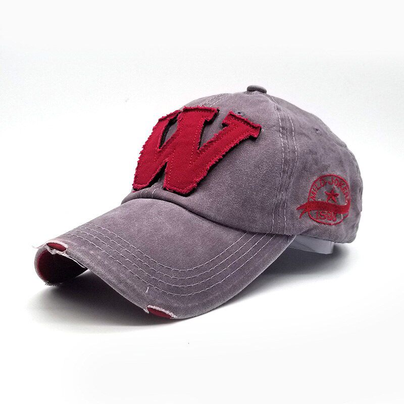 2019 Cotton Embroidery Letter W Cap Snapback Caps Bone casquette Hat Distressed Wearing Fitted For