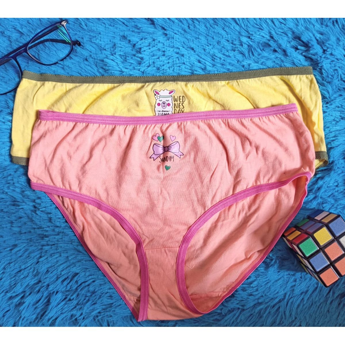 Cotton Hipster Panty (Pack of 2) (Random Colour)