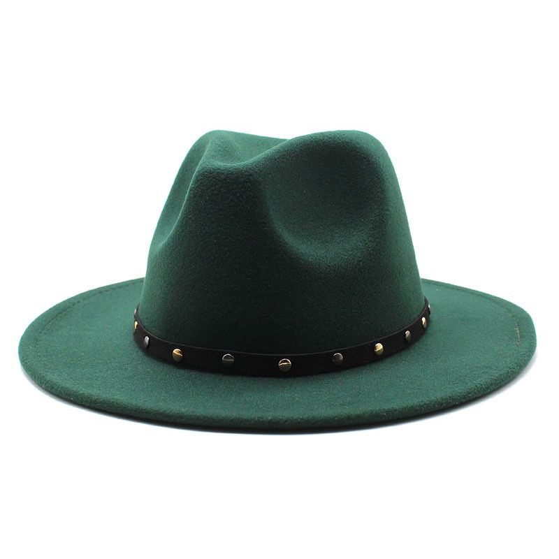 Fedoras panama felt cap leather band top cap for men and women Vantage hat chapeau femme шляпа женская church hat