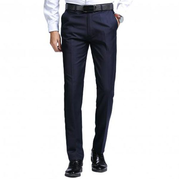 High Quality Fashion Trousers Solid Color Slim Pants Men Clothing for Business Straight Trousers Loose Suit Pants 31-40