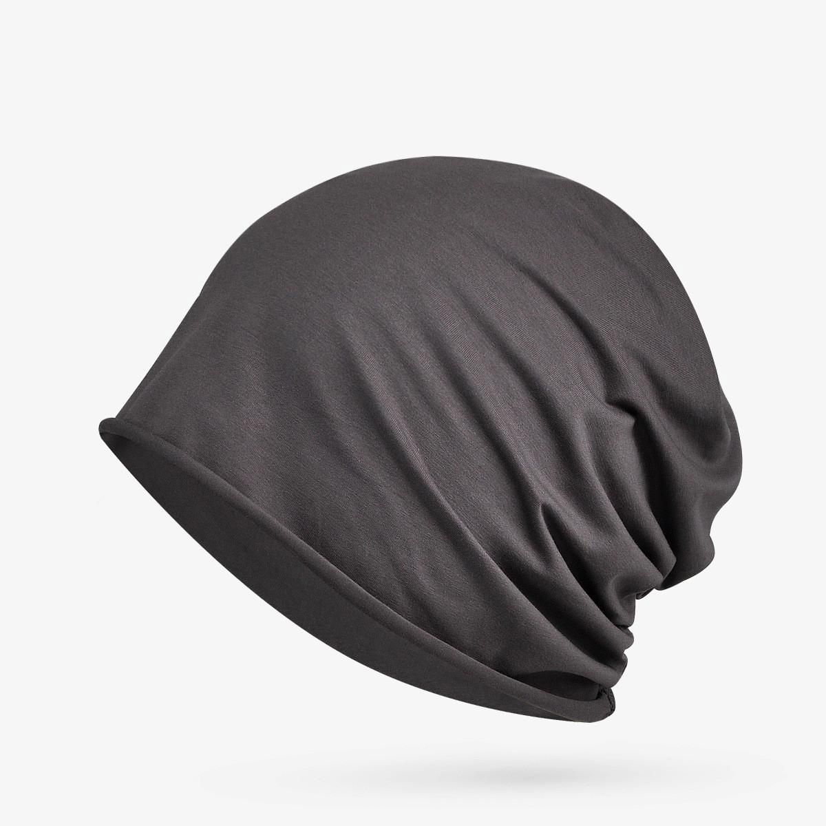 Hats Beanies For Men Unisex Autumn Summer Beanie Cotton Solid Color Elastic Bonnet Hip Hop Baggy Cap Male Female Thin