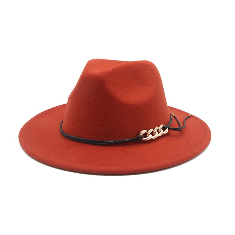 Winter Women Hats Fedoras Hat Hats for Women Chian Band Wedding Festival Church Solid Dress Panama Cowboy Hat New Chapeau Femme