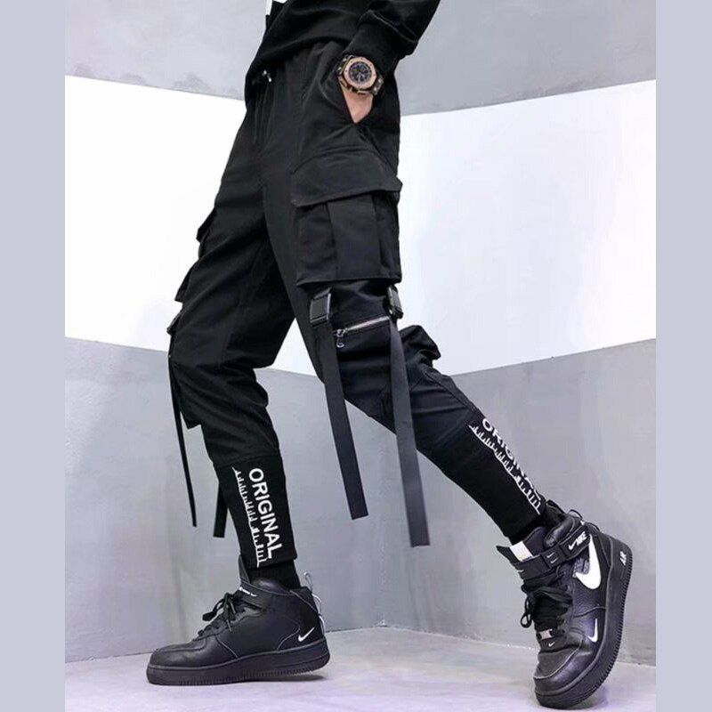 Trend Jogging Pants Men Punk Tracksuit Streetwear Baggy Trousers Harajuku Fashion Male Sport Clothing Military Sweatpants