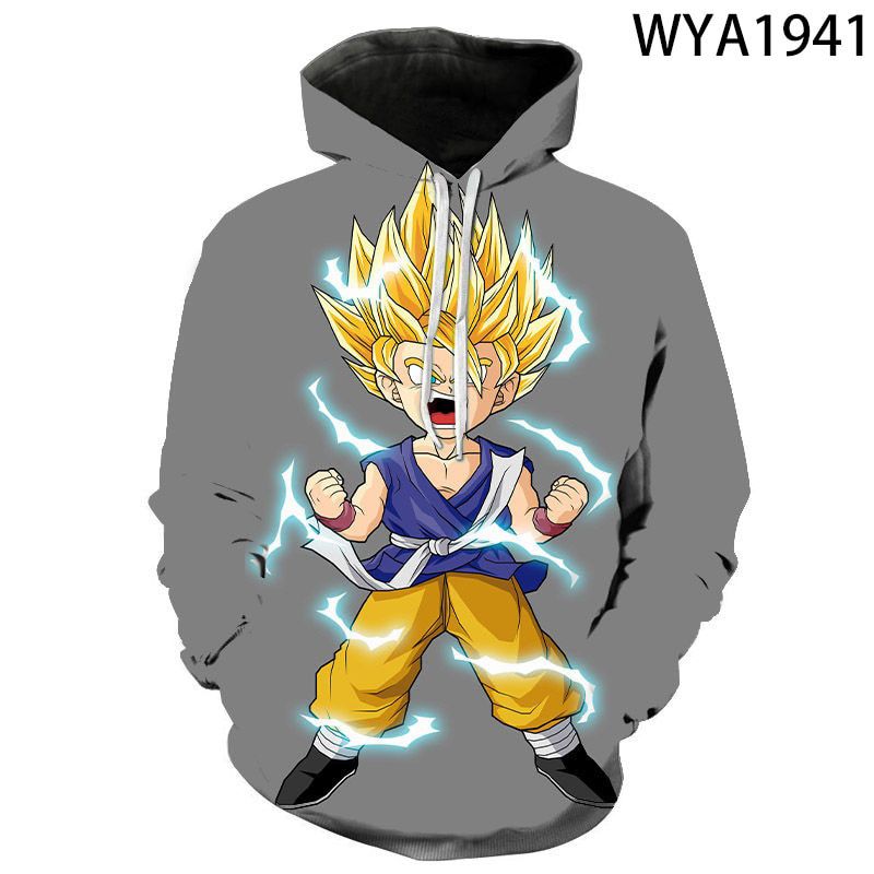 Men Women Children Dragon Sweatshirts Hoodies Anime DBZ 3D Print Streetwear Boy Girl Pullover Long Sleeve Fashion Jacket