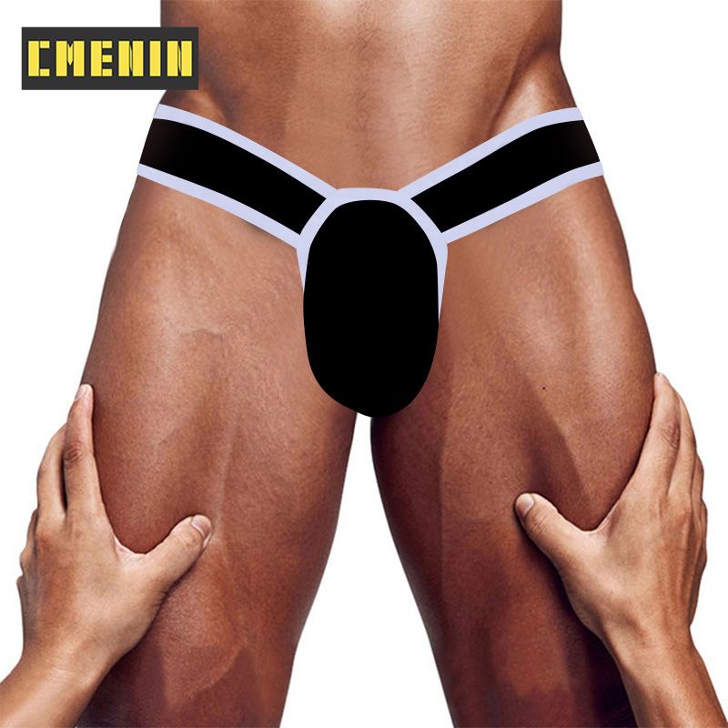 CMENIN Beathable ADANNU Model Patchwork  Underwear Men Jockstrap U Convex Briefs Mens Underpants Pouch AD7105