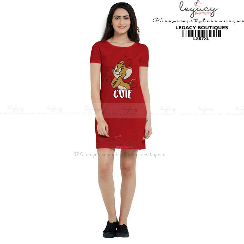 Half Sleeve Cotton Tops For Women - Green - T Shirt For Women