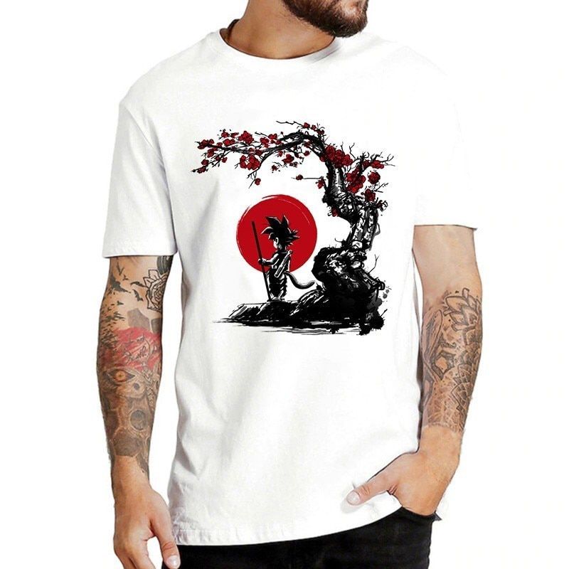 2021 Fashion Japanese Anime T Shirt Funny Harajuku Tshirt Vegeta T-shirt Anime 90s Hop Men Boy Tops Tee Shirt Dropship
