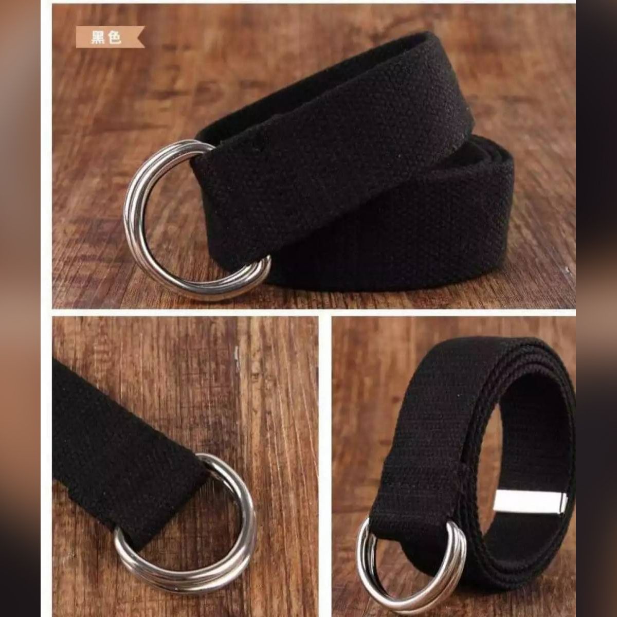 Canvas Cloth Fabric Belt For Men Multicolor (3 piece)