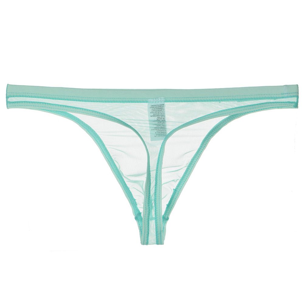 Brand New Men's T-Back G-String Briefs Sexy Breathable Tangas Mesh Thong See Through Lingerie Fashion Thong Male