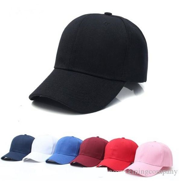 Cotton Adjustable Plain Hat For Men Women - Cap