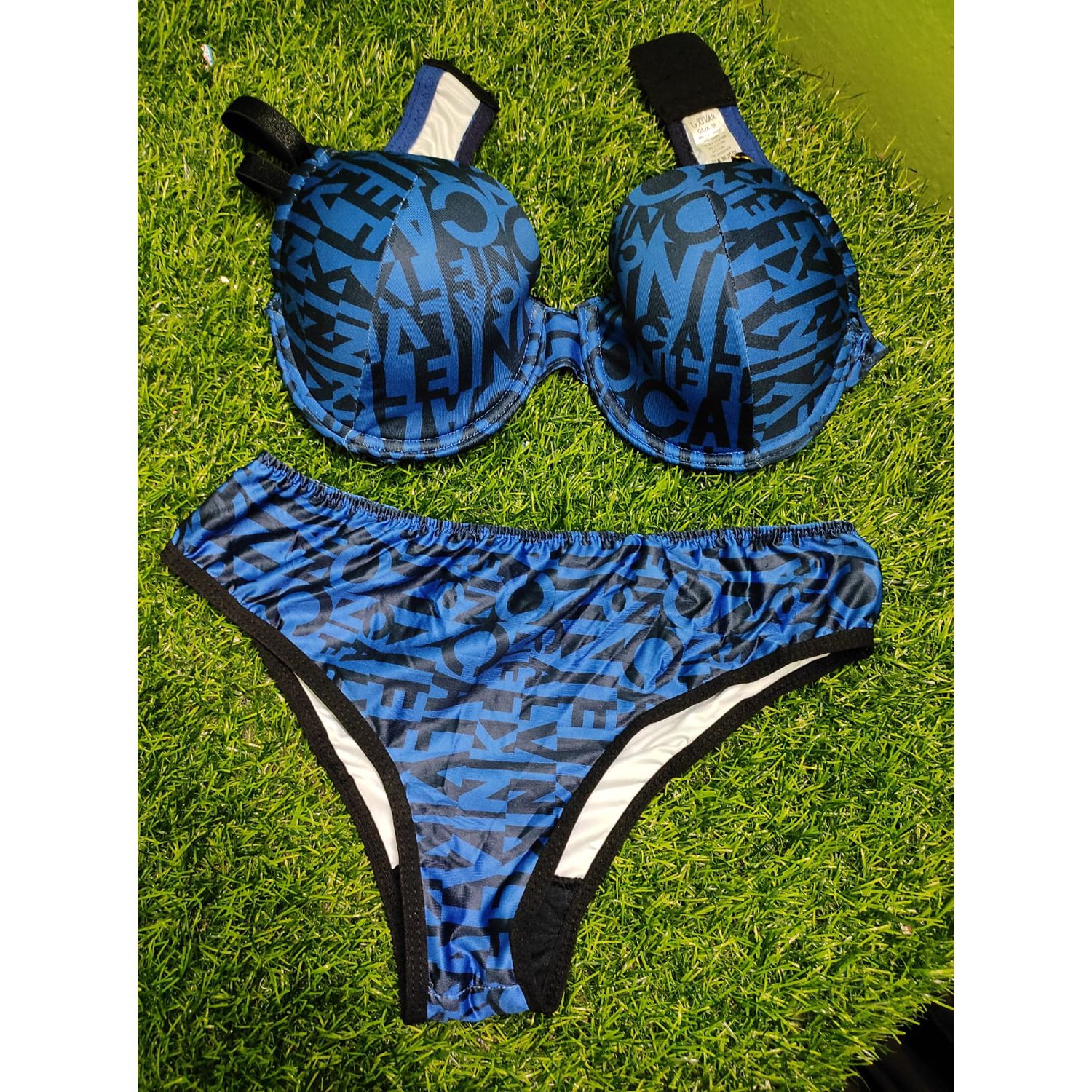 Women Soft Comfortable Foam Bra & Penty - Blue
