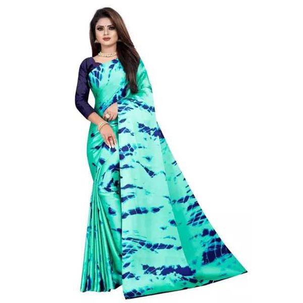 Japani Soft Silk Batik Saree Whit Blouse pcs for Women