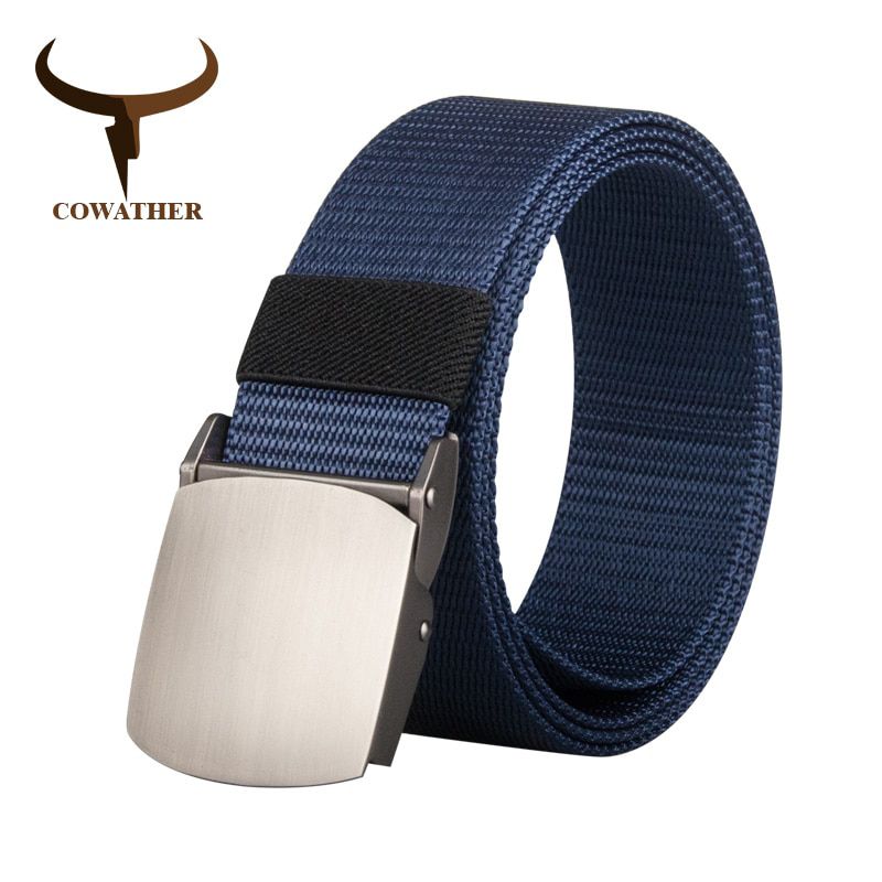 COWATHER nylon men belt military outdoor tactical belts for men male jeans strap luxury casual male waistband 110 130 150 170cm