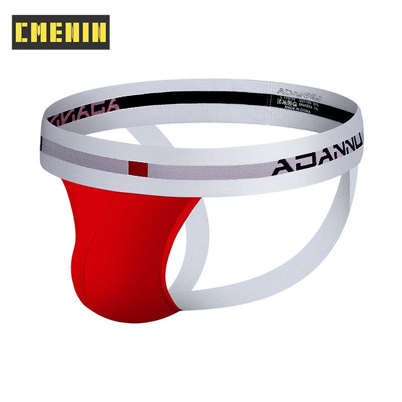 CMENIN Beathable Solid Cotton  Men Underwear thongs Mens Jockstrap  Thongs And G strings CMENIN Beathable   Bamboo Soft Letter Innerwear AD46