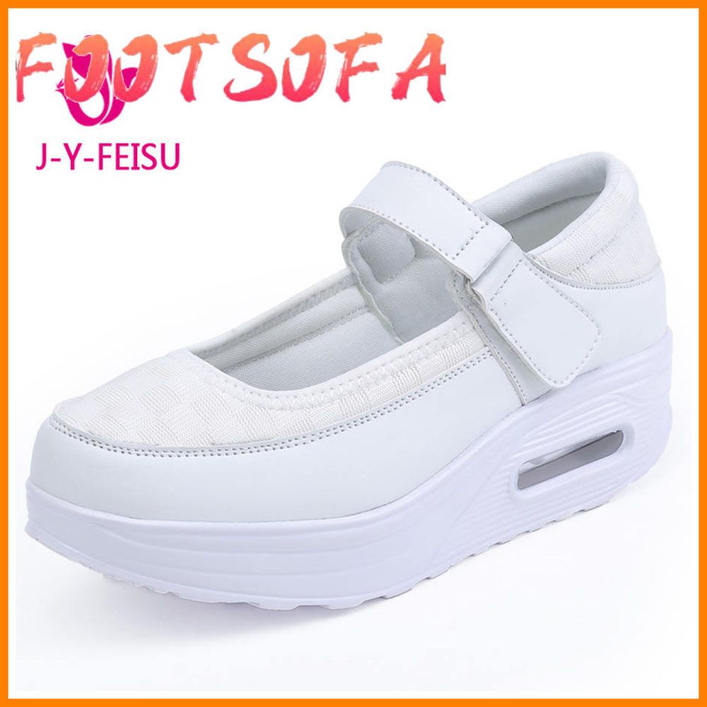 New Shake Shoes Women Swing Sneakers Casual Shoes Shallow Increased Wedges Shoes For Women Flats JH125