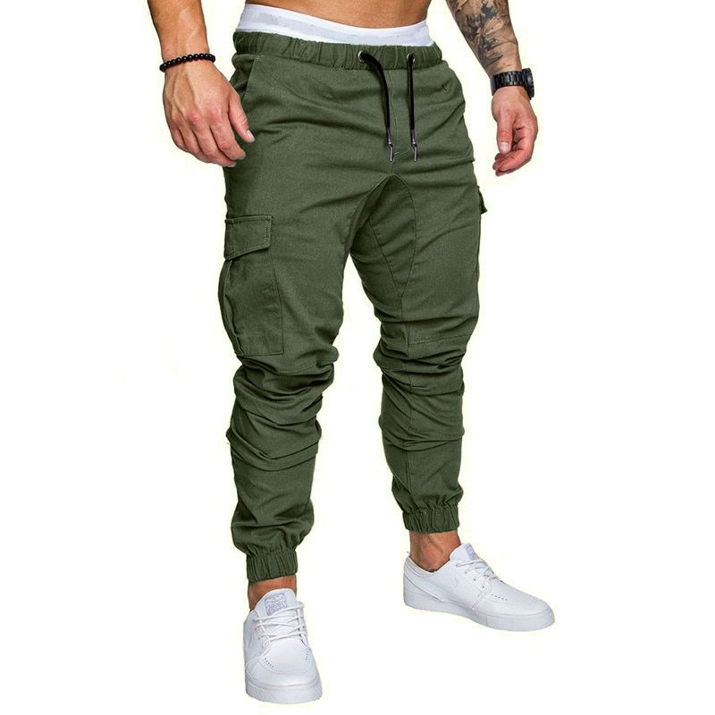 Men Casual Sports Pants Sweatpants Male Jogger Cargo Harem Pencil Trousers Plus Size