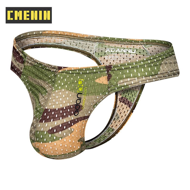 CMENIN Fashion  Cartoon Polyester  Men Underwear thongs Mens Jockstrap Fashion Thongs And G strings CMENIN Fashion Comfort Stripe Innerwear AD311
