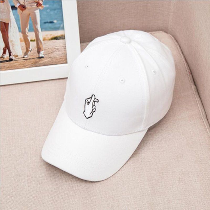 Seioum Fashion Cotton Hand Rose OK Love Gestures Snapback Hats Caps Caps For Men Women Adjustable Cap