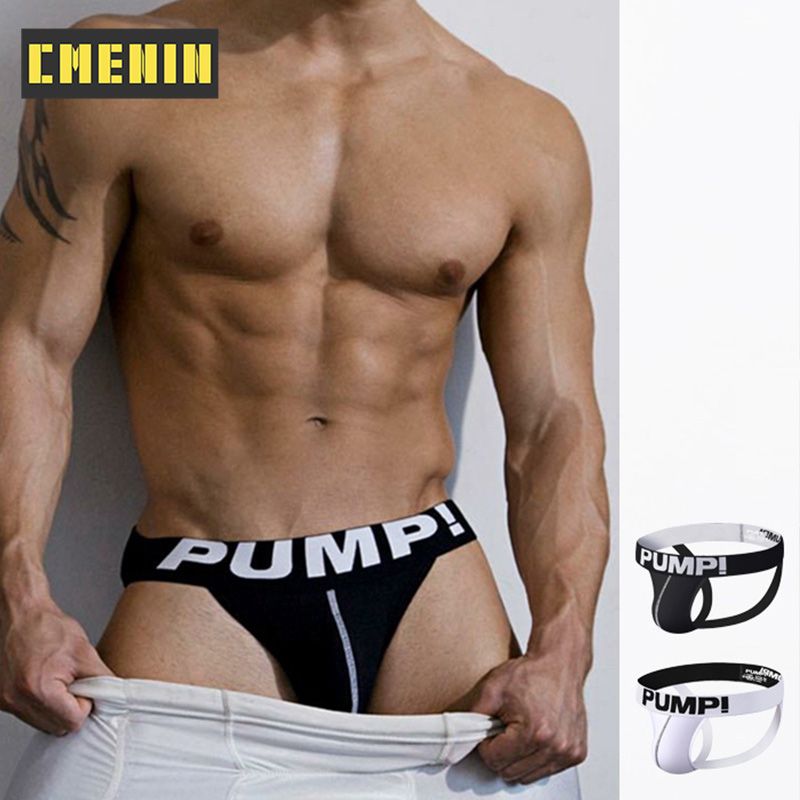 CMENIN Soft PUMP (1 Pieces) LOGO Mesh  Men Underwear Thongss Mens Jockstrap  Thongss And G strings CMENIN Soft Soft Splice Innerwear H600