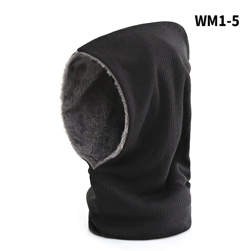 2020 Design Winter Neck Scarf Ring Unisex Women Men Warm Head Scarves Solid Thick Fur Snood