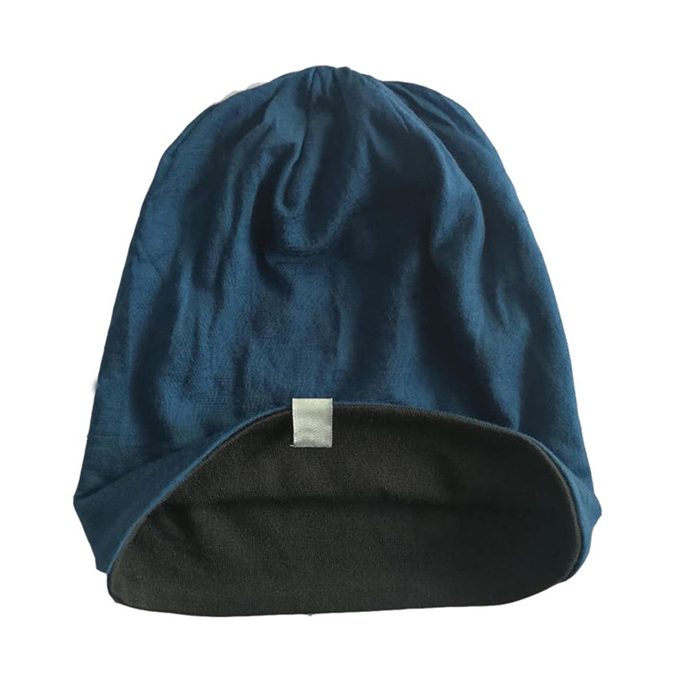 2021 Uni 100% Merino Wool Cuff Beanie Hat 2 Layer Merino Wool Ridge Beanie Cap Men Women Wool Cap Soft Thermal Hat OSFA