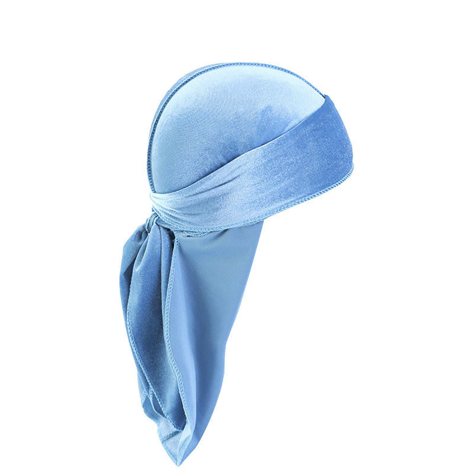 Durag Cap Fashion Men Women Wave Cap Doorag with Long Tail