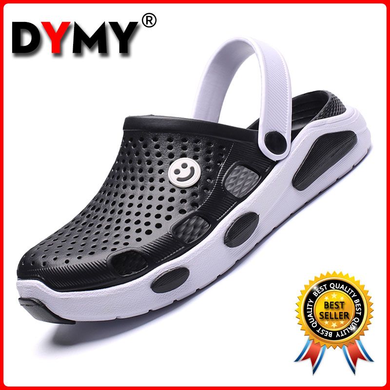 DYMY  Garden Sandals for Men Beach Sandals Slip on Massage Sandals Outdoor Walking Summer Slippers