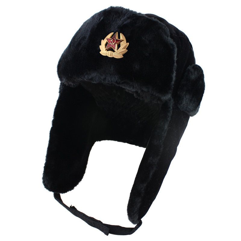 Brand New Winter Bomber Hats Ushanka Bomber Soviet Soldier Winter Shearling