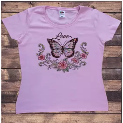 Fashionable tops ladies short sleeve casual girl's print new Tshirt