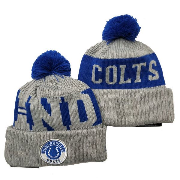 Embroidery logo American football Team Beanie  winter Knitted Hats Women Men Winter Cap Warm Knit