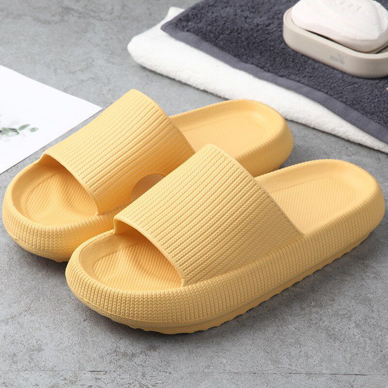 Slippers Women Thick Platform Indoor Bathroom Slipper Lovers Soft EVA Anti-slip Home Floor Slides Ladies Summer Shoes