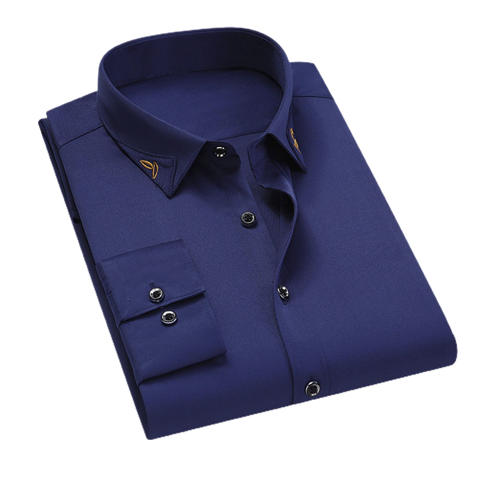 Shirt Solid Color Leisure Men Shirt